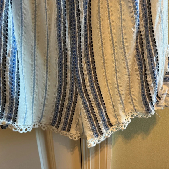 Versona Blue White Romper Sz M - Picture 8 of 13